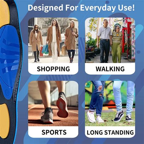 Buy TOPSOLE Orthotic Insoles Plantar Fasciitis Insoles Arch Support ...