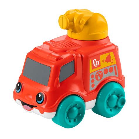 Fisher-Price Fire Truck Push-Along Toy for Infants with Chime and 360 ...