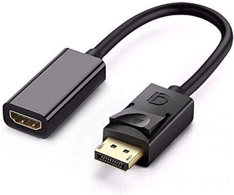 HiperAds® Display Port DP Male to HDMI Female Adapter Cable for DELL ...