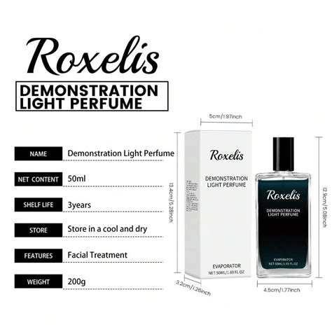 Colonia para hombres Roxelis con fragancia duradera aplicada detrás de ...