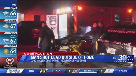 Man shot dead outside of northwest Houston home – CW39 Houston