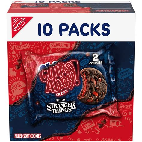 CHIPS AHOY! Stranger Things Chewy Chocolatey Strawberry-Flavored Filled ...