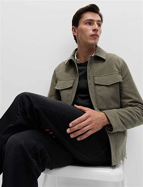Buy Cotton Rich Moleskin Trucker at Marks & Spencer