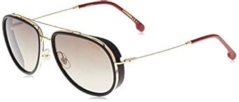 Carrera Men's Non-Polarized Brown Lens Metal Full Rim Aviator ...