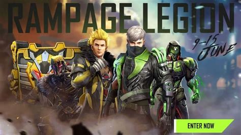 New Free Fire Rampage Legion Event: Spin To Win Numerous Bundles