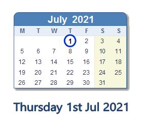 1 July 2021: History, News, Top Tweets, Social Media & Day Info - IN
