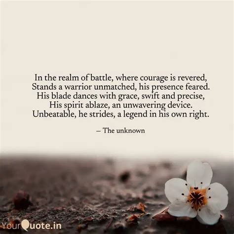 In the realm of battle, w... | Quotes & Writings by Pratik Tiwari ...