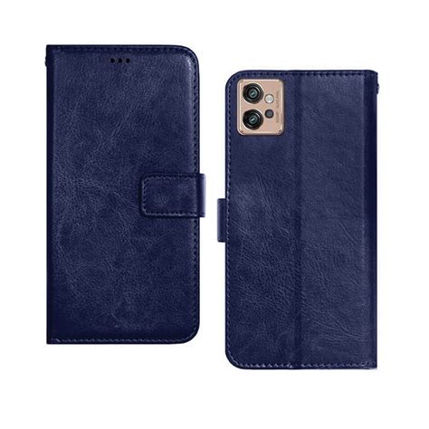 Inktree Moto G32 Flip Case | Premium Leather Finish Flip Cover | with ...