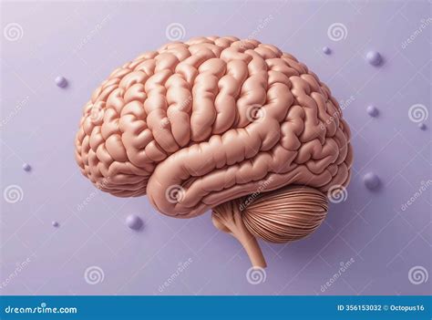 Human Brain Anatomy: 3D Model Of The Cerebrum And Cerebellum Royalty ...