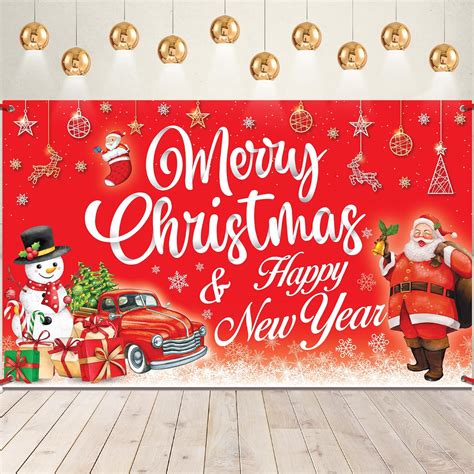KatchOn, Merry Christmas Banner Decor - XtraLarge, 72x44 Inch | Merry ...