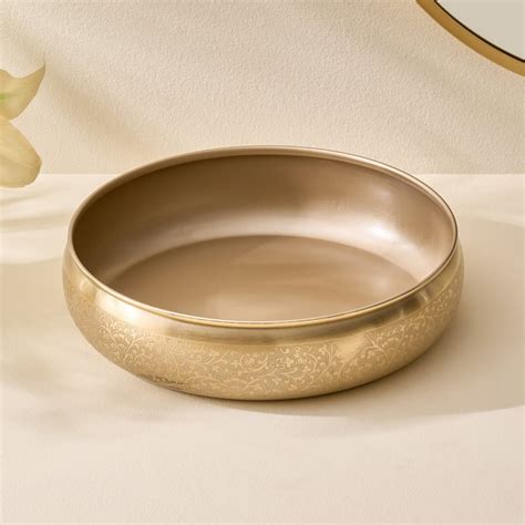 Buy Austin Metal Etched Decorative Bowl - Medium from Home Centre at ...