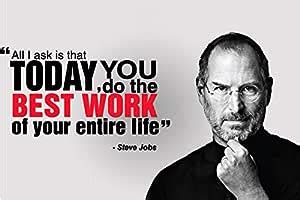 wallpics® Steve Jobs Inspirational and Motivational Waterproof Vinyl ...