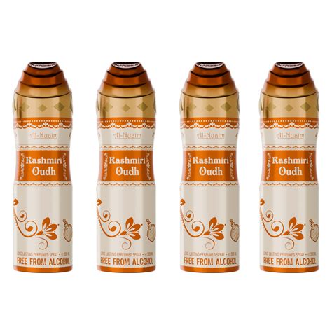 Buy Al-Nuaim Kashmiri Oudh Alcohol Free Deodorant - 200ml (Pack Of 4 ...
