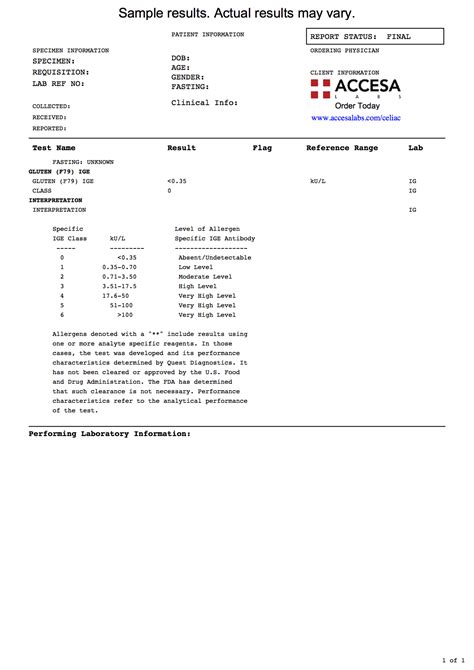 Celiac Test Near You - Celiac Screening | Accesa Labs