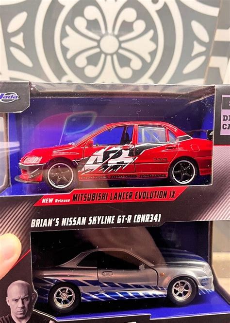 Jada Fast Furious Nıssan Skyline Gt-R R34 Ve Mitsubishi Lancer Hot ...