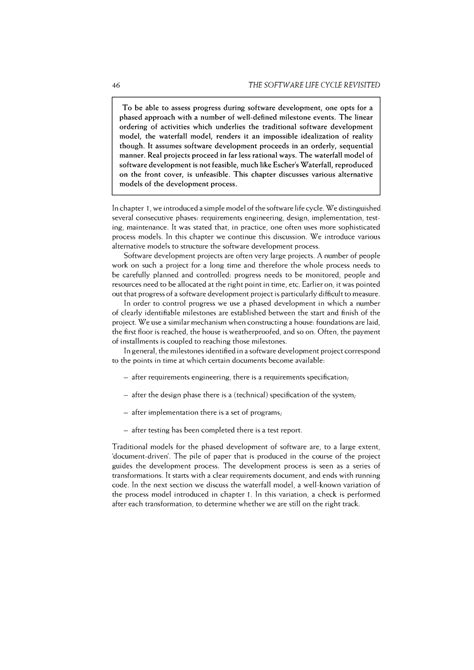 Software Engineering Lecture Notes (12) - 46 THE SOFTWARE LIFE CYCLE ...