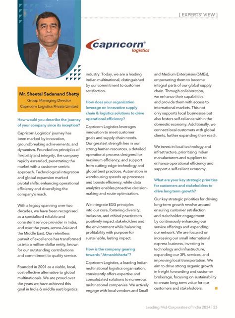 Business Enterprises of Tomorrow 2024