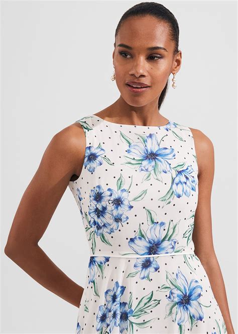 Petite Carly Floral Midi Dress