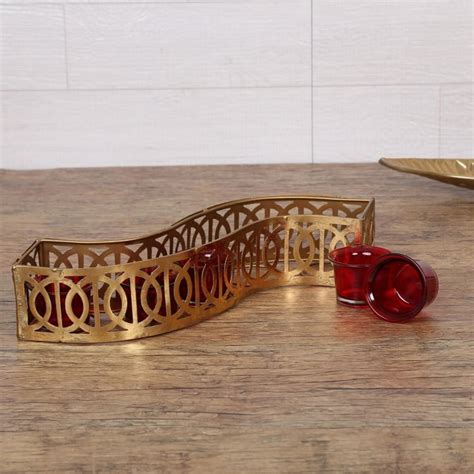 Buy Etching S Design 5 Votive T-Light Holder from Home Centre at just ...