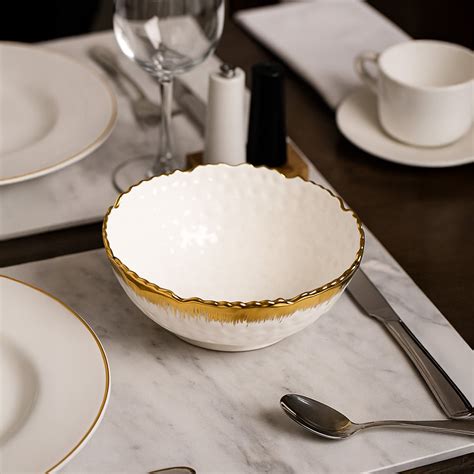 Antique Off White Ceramic Round Serving Dish - 18 x 18 x 7CM - Market99 ...