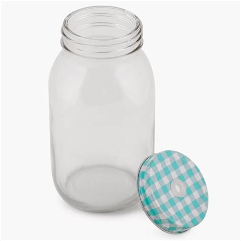Buy Peroni Mason Jar With Lid And Straw - 700 ml from Home Centre at ...