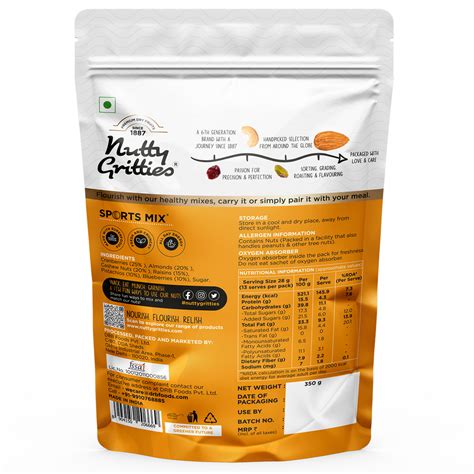 Nutty Gritties Sports Mix 350 g