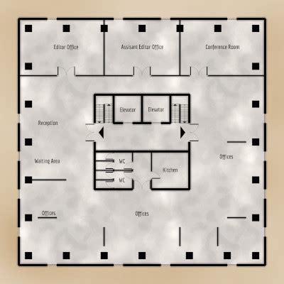 H.P.L. Tower - Newspaper Office Map | Cthulhu Architect
