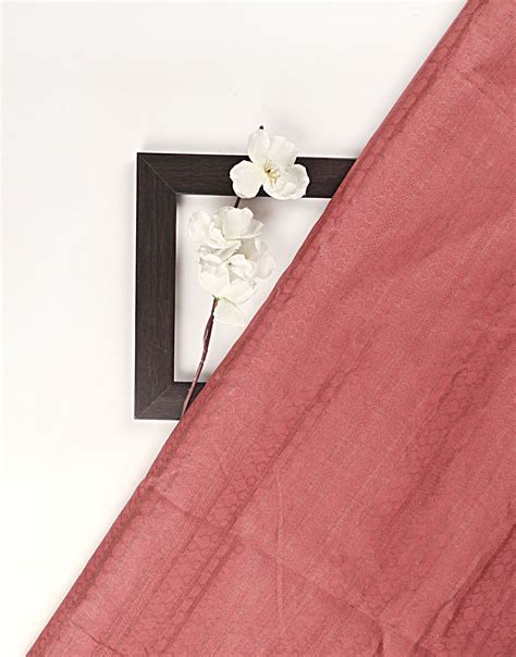 Red color Cotton Dobby fabric for Men's shirts - Charu Creation