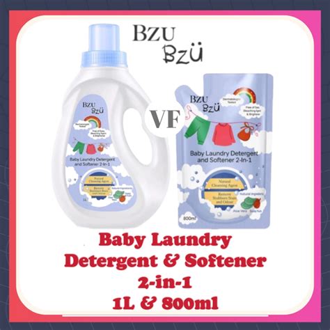 [Bundle] BZU BZU Baby Laundry Detergent And Softener 2 In 1 800ml/1L ...