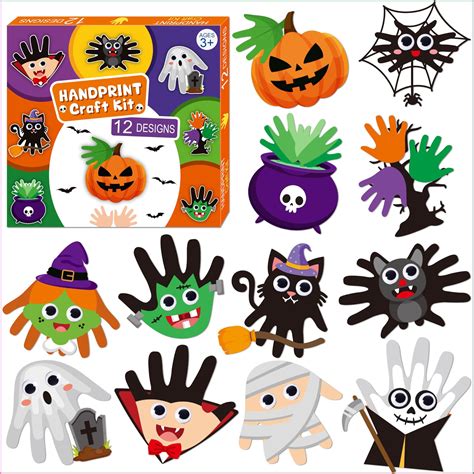 21 Creative Handprint Art Projects for Children | Halloween handprint ...