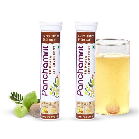 Buy Panchamrit Triphala Effervescent | Relieves Constipation, Colon ...