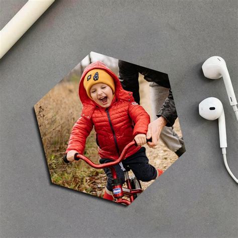 4x4" Hexagon Personalised Wooden Fridge Magnets – ChitraChaya