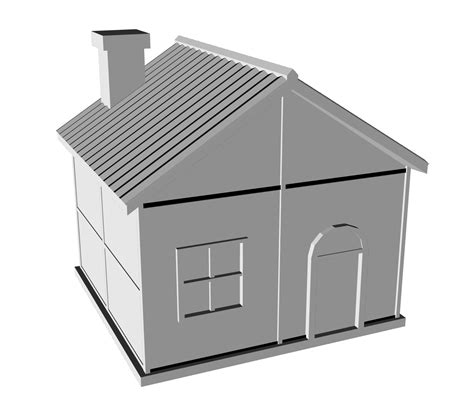 3Dシンプルハウス02 - CLIP STUDIO ASSETS