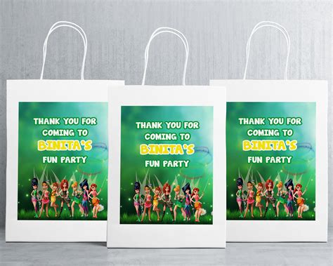PSI Tinkerbell Theme Oversized Return Gift Bag | Birthday party Themes ...