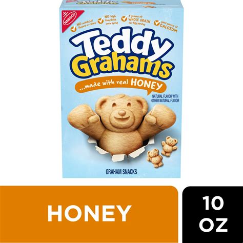 Teddy Grahams Honey Graham Snacks, 10 oz - itFRESH