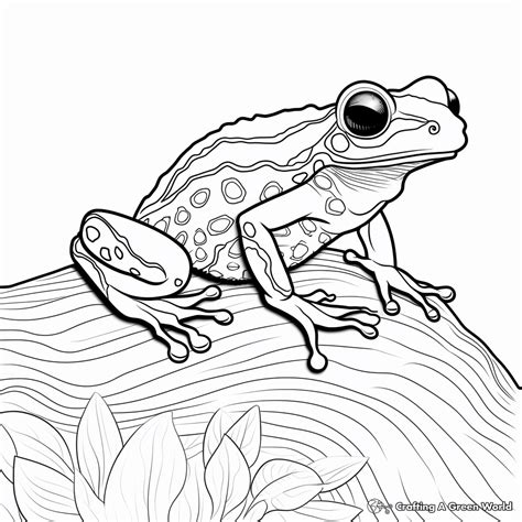 Tree Frog Coloring Pages - Free & Printable!