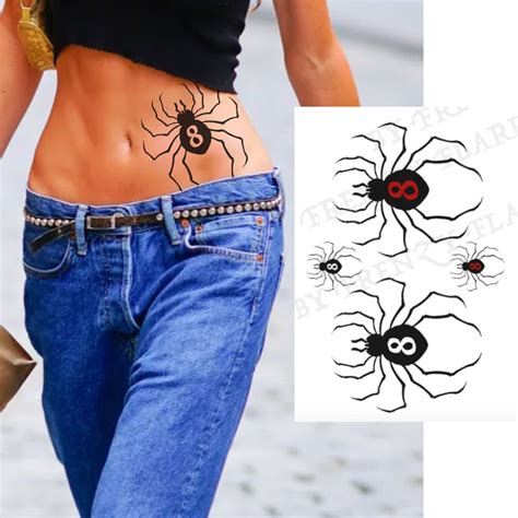 Shizuku Spider With Number 8 Temporary Tattoos for Cosplayers ...
