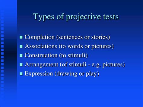 Projective Tests 的图像结果