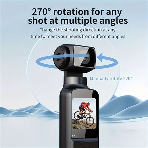 4K Ultra HD Action Camera with Stabilization, Rotating Lens & External ...