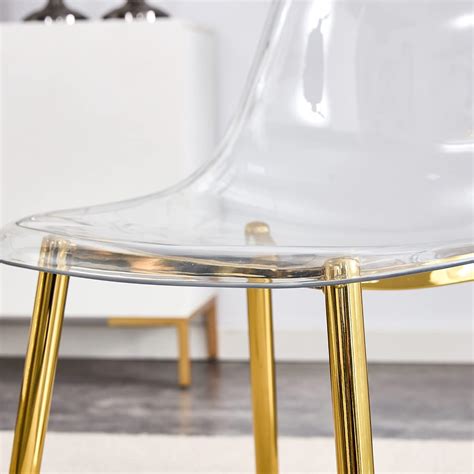 Runave Dining Chairs, Clear Dining Chairs Set of 4, Modern India | Ubuy