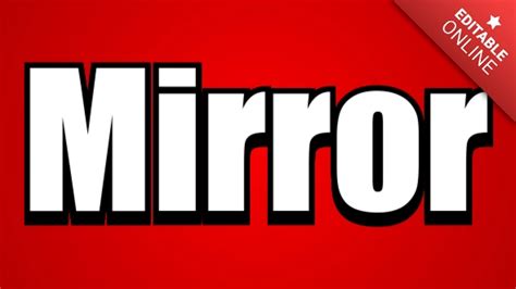 Image result for Mirrow Image Text
