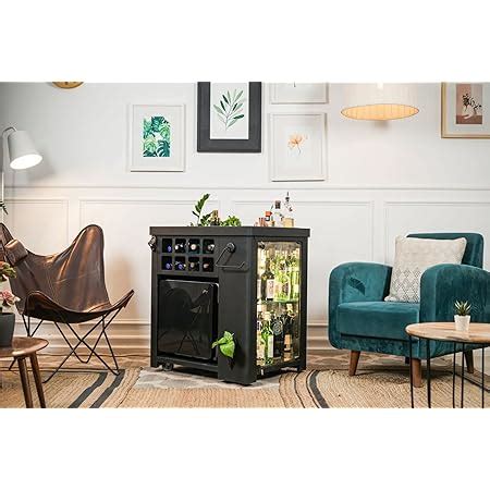 SpeedX Home Bars - Model X Home Bar Cabinet Wooden Vinyl & Matt Gold ...