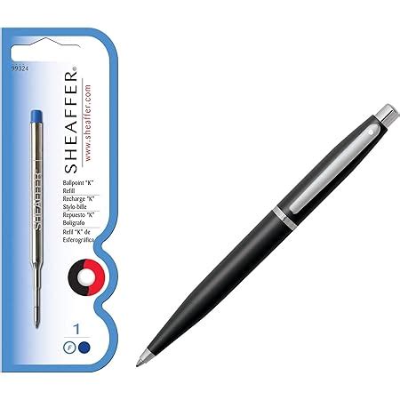 Sheaffer VFM 9405 Matte Black Ballpoint Pen & SHEAFFER K - Blue Fine ...