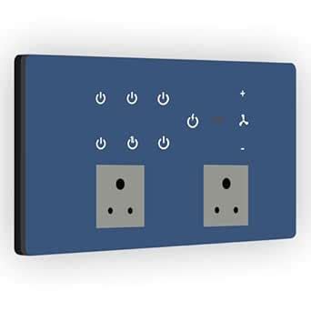 IOTICS Smart Wifi Switch Board: 7 x Switch, 1 Fan & 2 Smart Plug Module ...