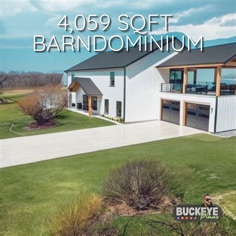 5 Bedroom Barndominium 4,059 Sqft - Plan SP202.2 - Etsy | Barndominium ...