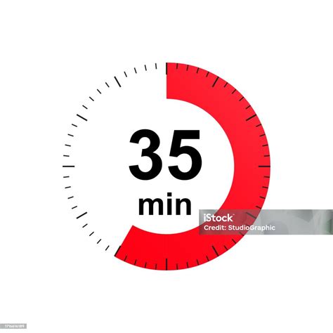 Stopwatch 35 Minutes Timer Clock Icon Countdown Timer Different Uses ...