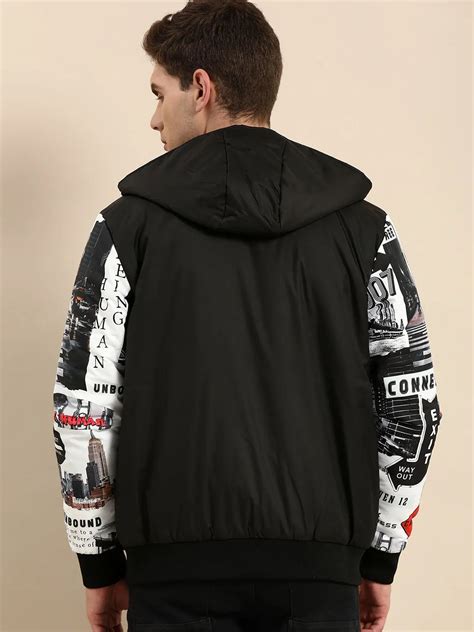 Being Human Regular Fit Men Collared Jackets-Black