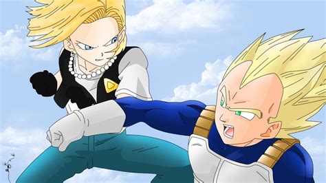 Image result for Android 18 Vs Vegeta