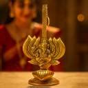Shri Kaila Maa Art Gallery Metal Ganesh Wall Hanging Deepak Oil Lamp ...