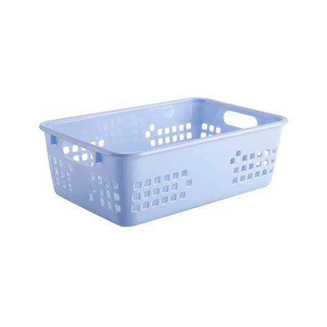 Taotanxi Blue Plastic Storage Baskets, 8X 5.3 X 3 Inch Large Plastic ...